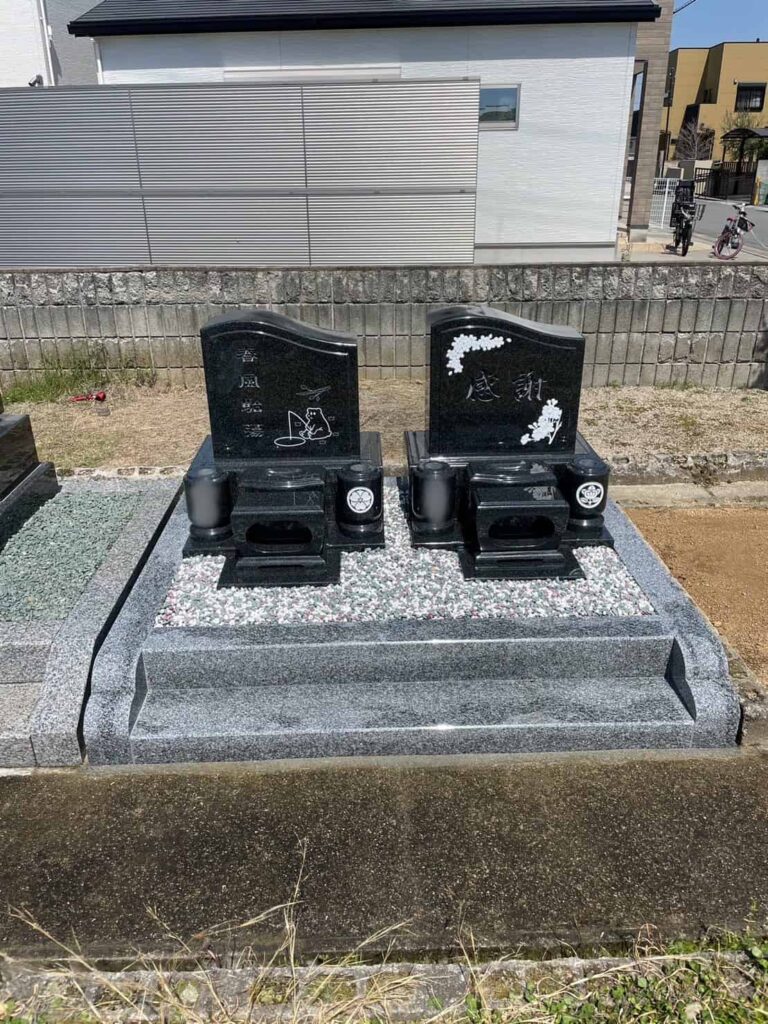 羽曳野市の建墓施工事例｜小土墓地（2024年6月1日） 施工後